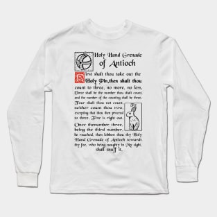 Holy Hand Grenade Of Antioch Long Sleeve T-Shirt